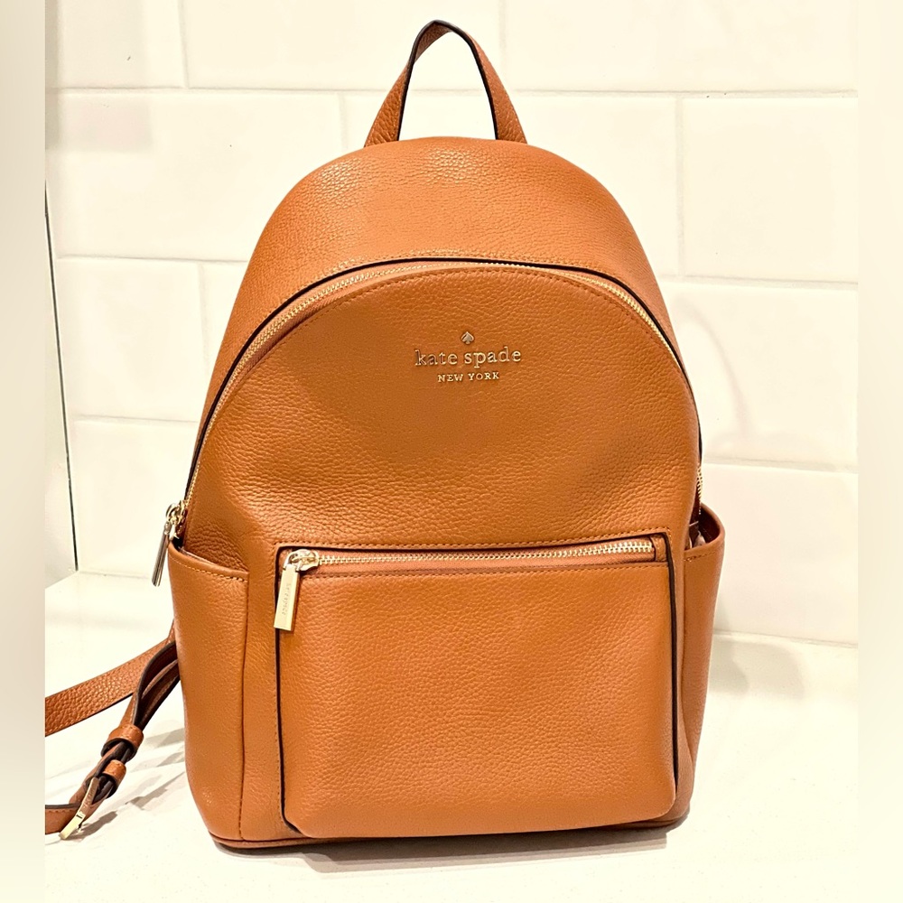 Kate Spade “Leila” Dome Backpack (Warm Gingerbread)